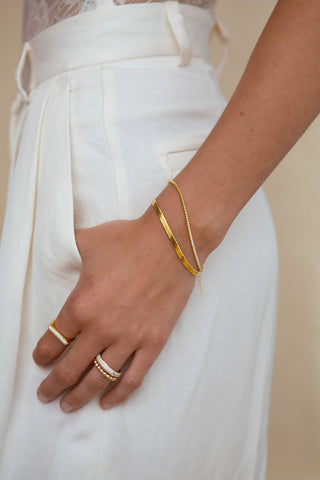 SNAKE + TENNIS BRACELET | SET