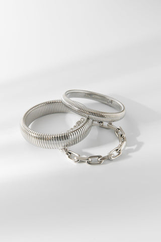 JOSIE + REUBEN BRACELET | SET SILVER