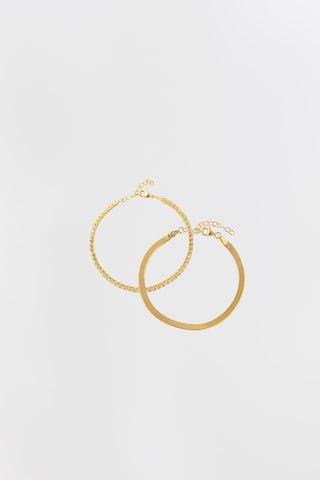 SNAKE + TENNIS BRACELET | SET