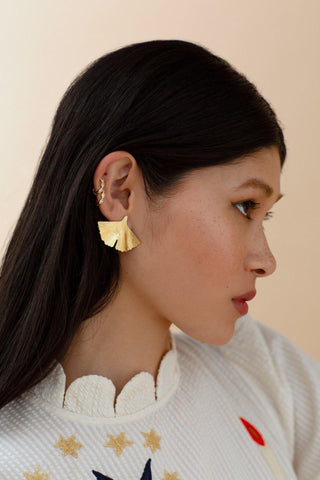 GINKGO | STUD EARRING [medium]