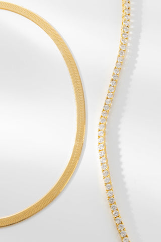 SNAKE + TENNIS BRACELET | SET