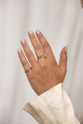 YVES | HALF ETERNITY RING WHITE GOLD