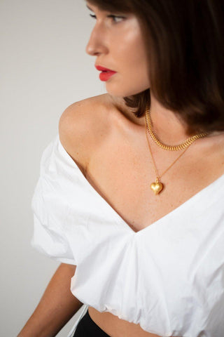 FISH BONE + ALL MY HEART NECKLACE | SET