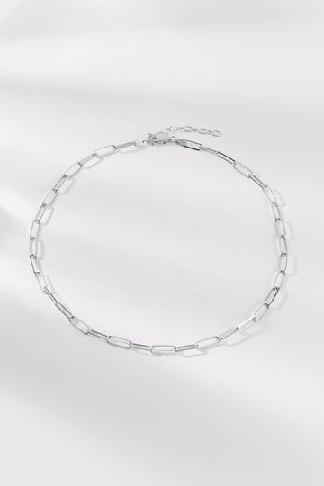 PAPERCLIP CHAIN | NECKLACE SILVER