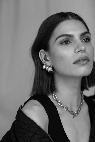 ROZ | MINI HOOPS SILVER