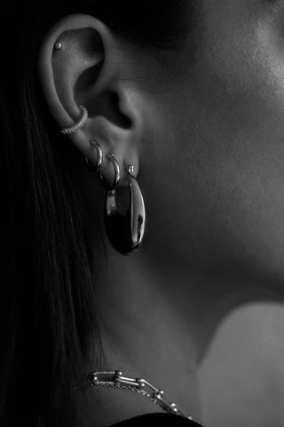 ROCKS | EAR CUFF SILVER