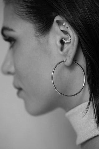 ESTELLE | HOOPS SILVER