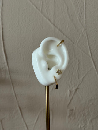 STAR AND MOON | STUD EARRING