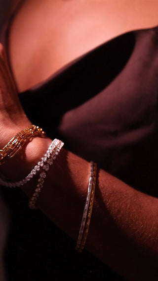 DIAMOND HEART | BRACELET [MINI-SILVER]