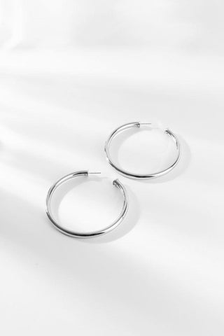 KYLIE | HOOPS LARGE SILVER