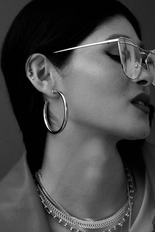 KYLIE | HOOPS MEDIUM SILVER
