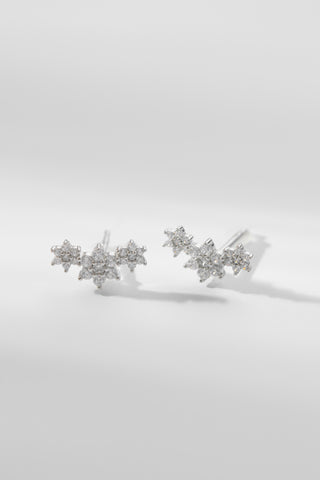 FLORAL | STUD SILVER