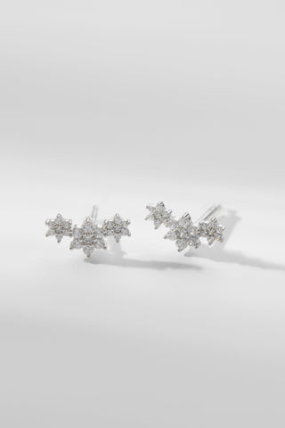 FLORAL | STUD SILVER