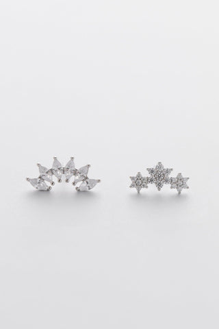 FLORAL | STUD SILVER