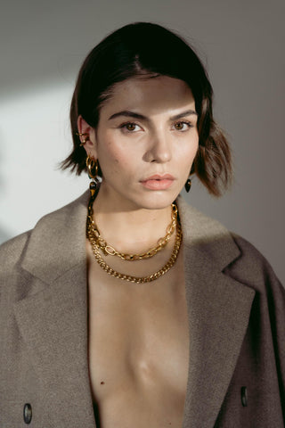 TIGER'S EYE | BOLD HOOPS