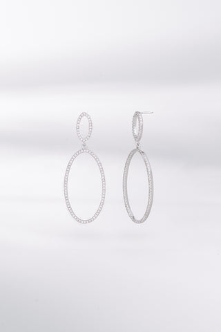 OVELLE | DROP EARRING SILVER