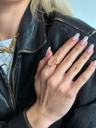 DONATELLA | ROSE QUARTZ RING
