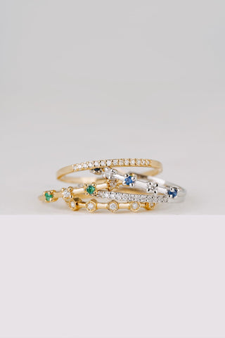 YVES |  HALF ETERNITY RING
