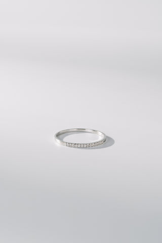 YVES | HALF ETERNITY RING WHITE GOLD