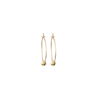 DELICATE HOOPS w/ MINI GOLD DISC