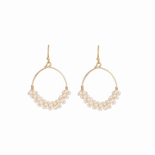 MINI  PEARL |  HALO EARRING