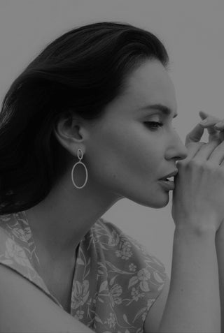 OVELLE | DROP EARRING SILVER