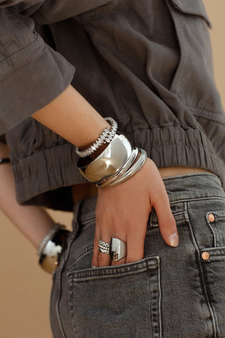 BILLIE | BANGLE SILVER