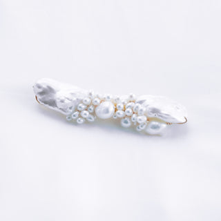Botanical Pearl Hair Slide from One Dame Lane Bridal Jewellery Dublin