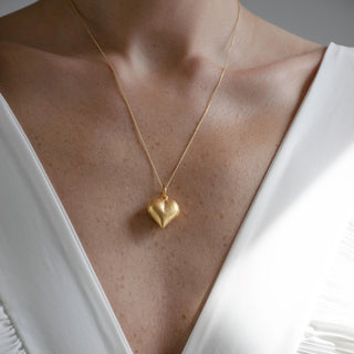 With All My Heart Necklace Heart-Shaped Necklace from One Dame Lane
