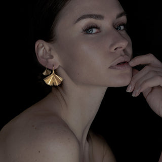 GINKGO | DROP EARRINGS [x small]