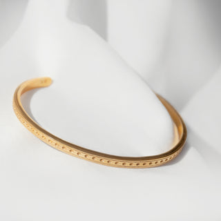 Dot Pattern Open Bangle from One Dame Lane