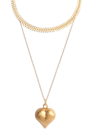 FISH BONE + ALL MY HEART NECKLACE | SET