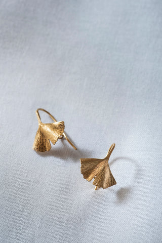 GINKGO | DROP EARRINGS [x small]