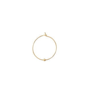 DELICATE HOOPS w/ MINI GOLD BEAD